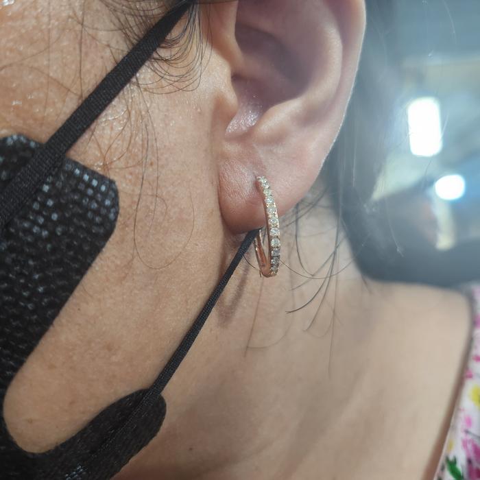 Berlian Medan Anting model Ring Baris 1