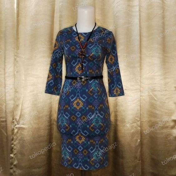 dress batik wanita - batik lokal - pakaian butik second