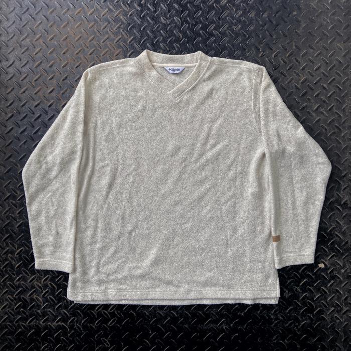 Thrift | Colombia Sherpa Grey Crewneck Sweater Full Tag Branded Second Bekas