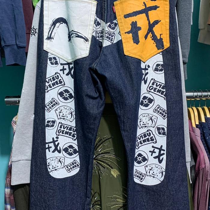 celana jeans evisu original second