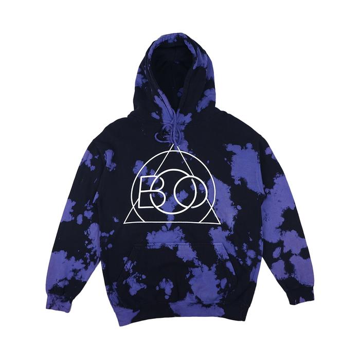 Hoodie Band BORN OF OSIRIS Tie Die Pullover Hood Purple