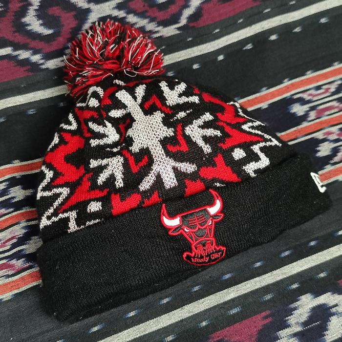 Topi Kupluk New Era Chicago Bulls Hardwood Classics Second Original