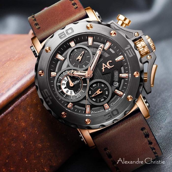 ALEXANDRE CHRISTIE AC9205 AC 9205 COLLECTION BROWN ROSEGOLD