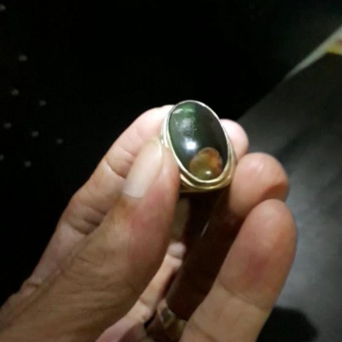 cincin garut unik multicolor kristal ijo darson kecoak