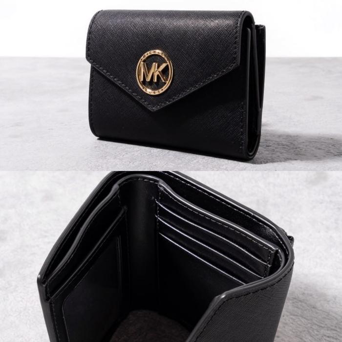 MICHAEL KORS Greenwich trifold wallet Black