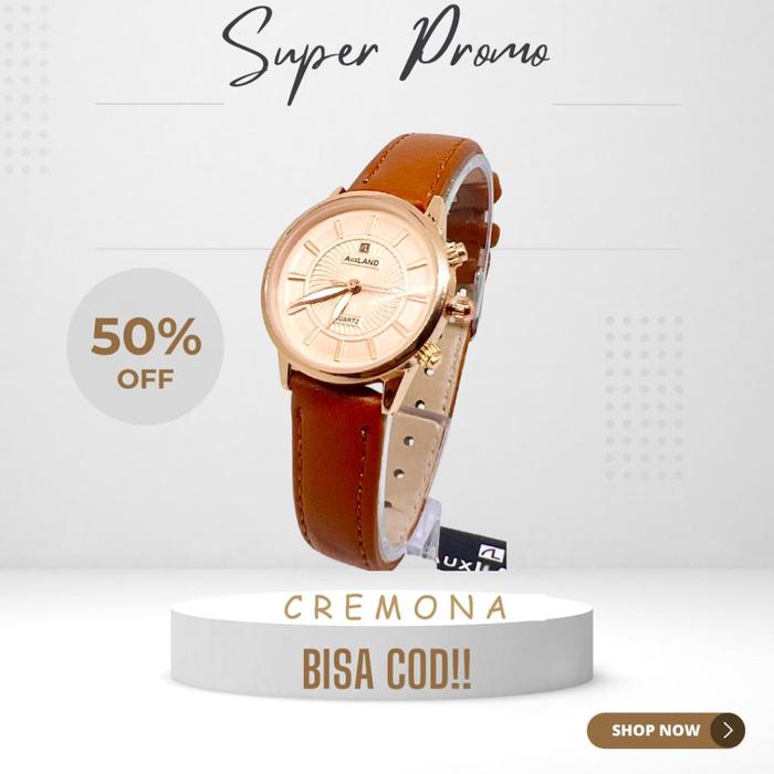 Spesial Auxland Jam Tangan Kulit Fashion Couple Simple Analog Mewah