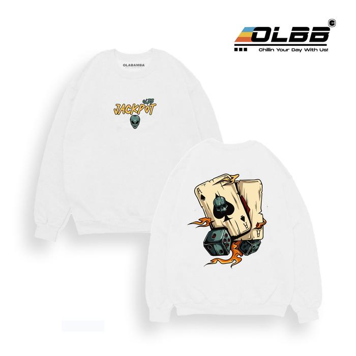 Sweater Distro Pria Wanita 3D Alien Jackpot - Crewneck Pria Wanita Distro