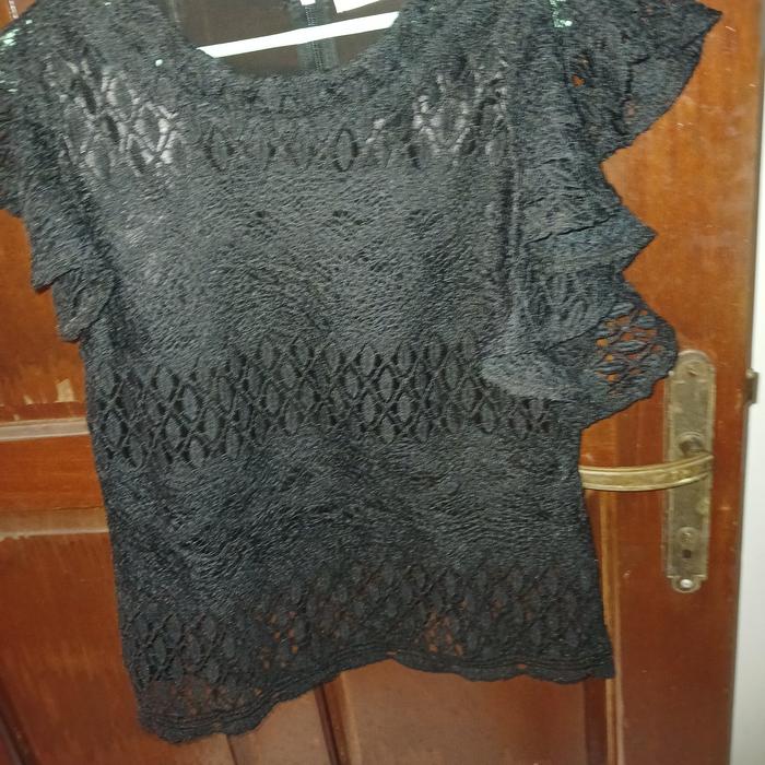 atasan blouse hitam brokat.pl