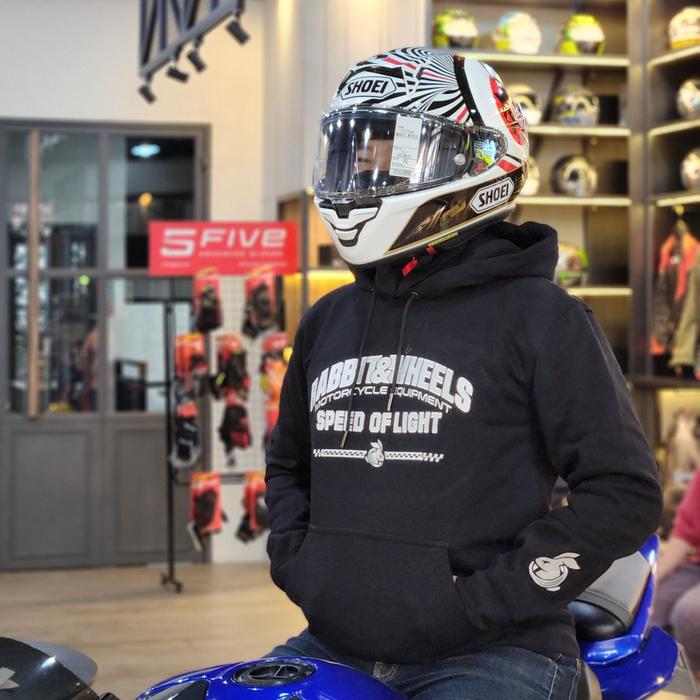 Rabbit And Wheels Equinox White Hoodie