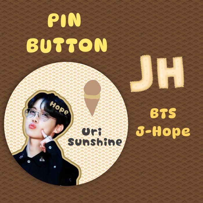 MURAH PIN BOTTON JHOPE BTS / BROS KPOP/PIN TAS BAJU KPOP/PIN BTS ARMY