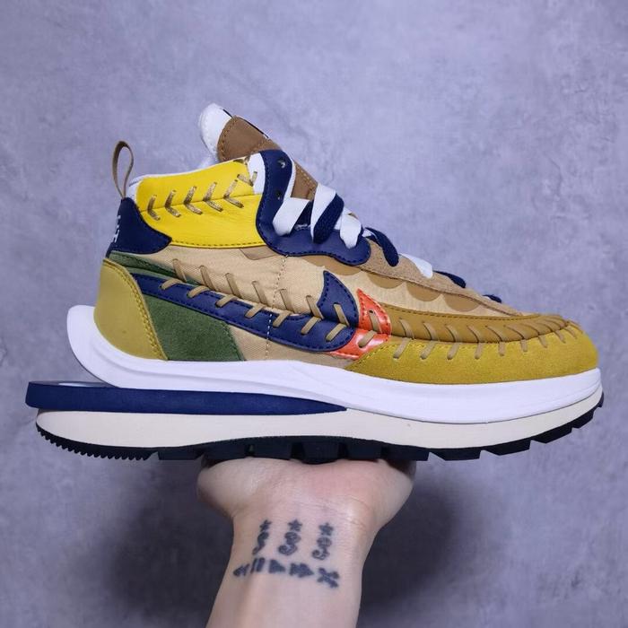 Sepatu Sacai Vaporwaffle Jean Paul Gaultier Sesame Blue