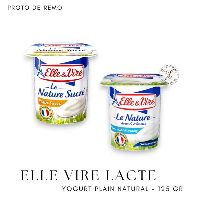 Elle Vire Dessert Lacte Yogurt Plain Natural 125gr - Sweet & Unsweetened
