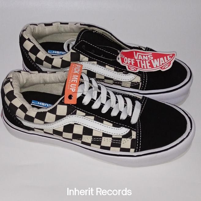 Sepatu Anak Original Vans Old Skool Lite Checkerboard size 35 22 Oldskool Checker Board Black Hitam 