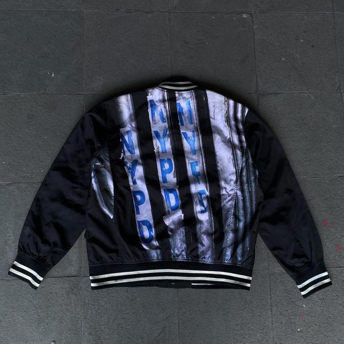 Thisisneverthat SS15  Varsity Jacket NYPD Lake on Fire
