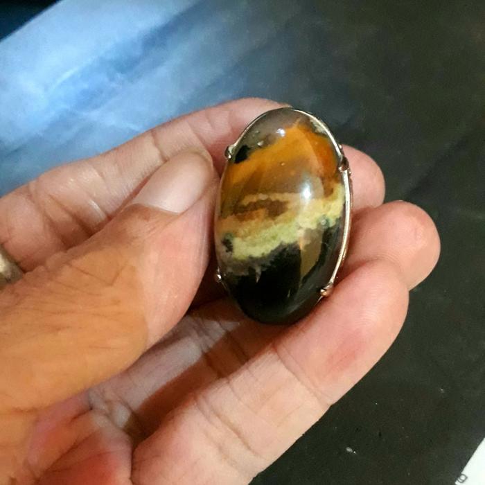 cincin garut unik multicolor kristal darson jadul motif