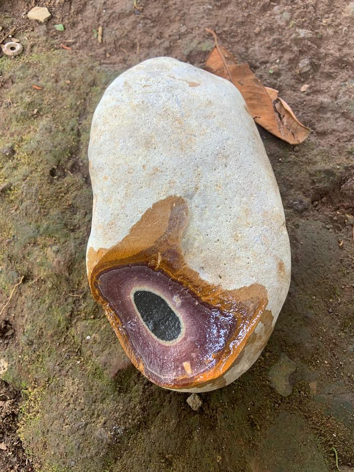 Purple Rough Rock Agate Raw Stone Jesper Chalcedony Kalsedon Bahan Batu Akik Jesper Ungu Motif GEMST