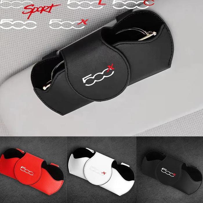 Fiat 500X 500Sport 500L 500C 500 500E Abarth Car Sunglasses Holder MultiFunction Glasses Clip Bill C
