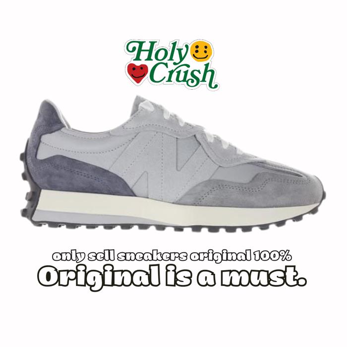 New Balance 327 Unisex's Grey - U327WGC (PIG SKIN) - Original 100%