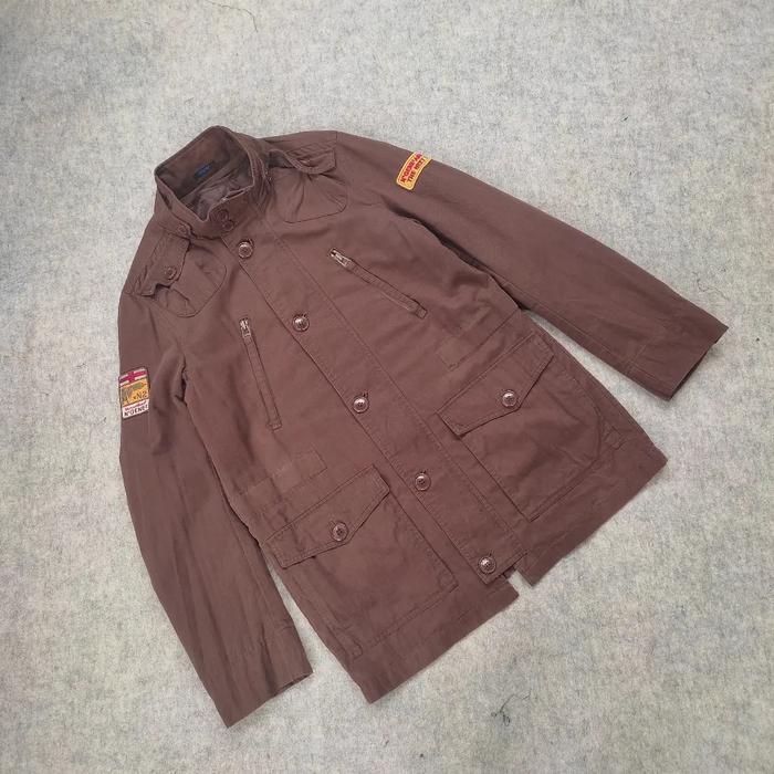 jacket parka canvass cakep milittary N'gene brown