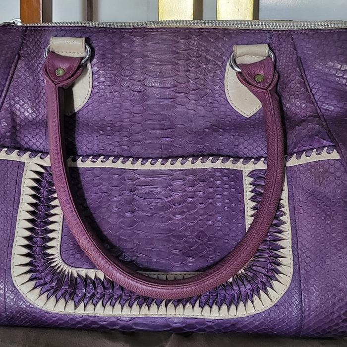 preloved tote bag kulit ular