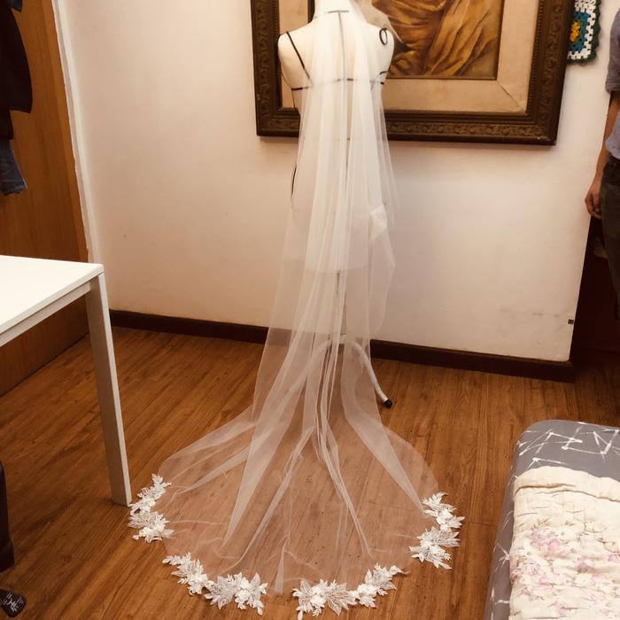 Sarkara wedding veil bunga bordir 73