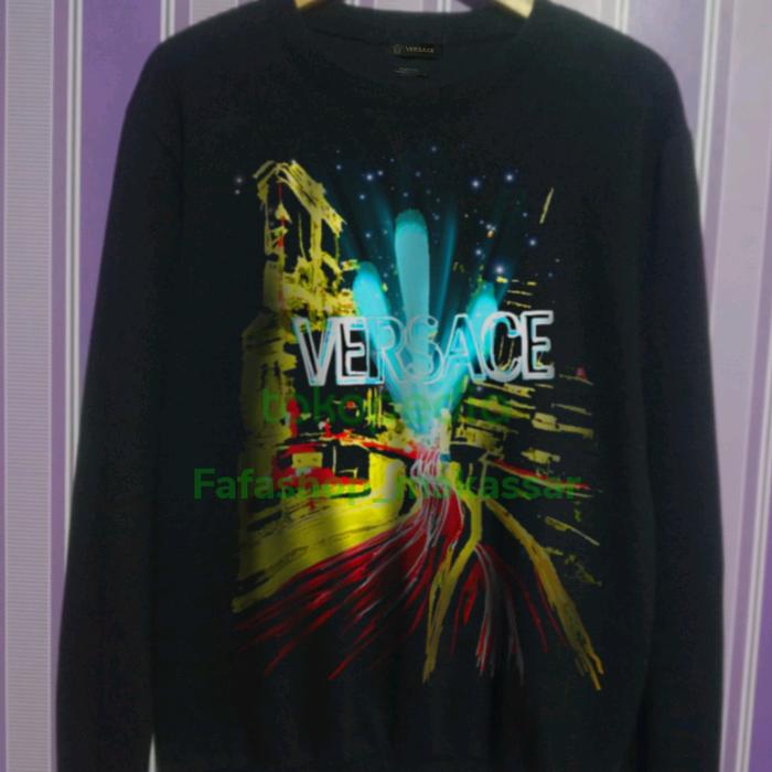 crewneck versace light black