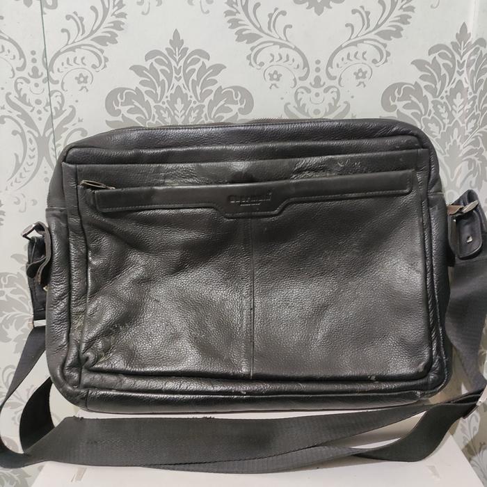 tas messenger/laptop kulit obermain preloved