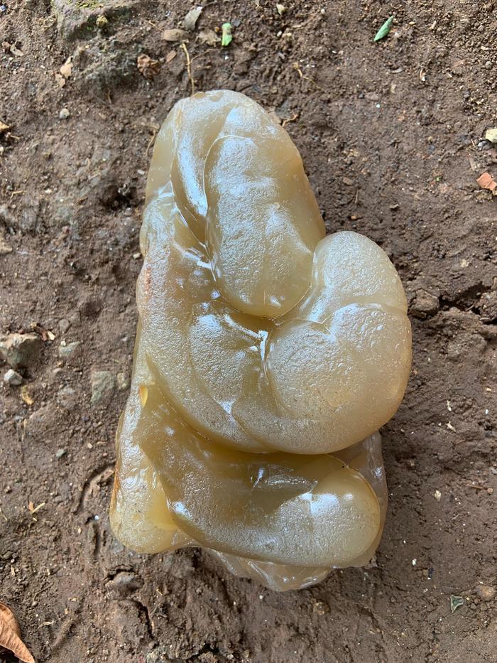 Brown Orange Crystal Quartz Rough Rock Agate Raw Stone Chalcedony Kalsedon Bahan Batu Akik Bio Solar