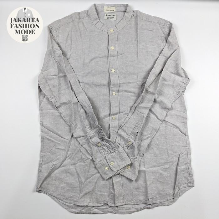 Kemeja Koko Pria Kemeja Sanghai GIORDANO N13 Second Branded Size Besar XL