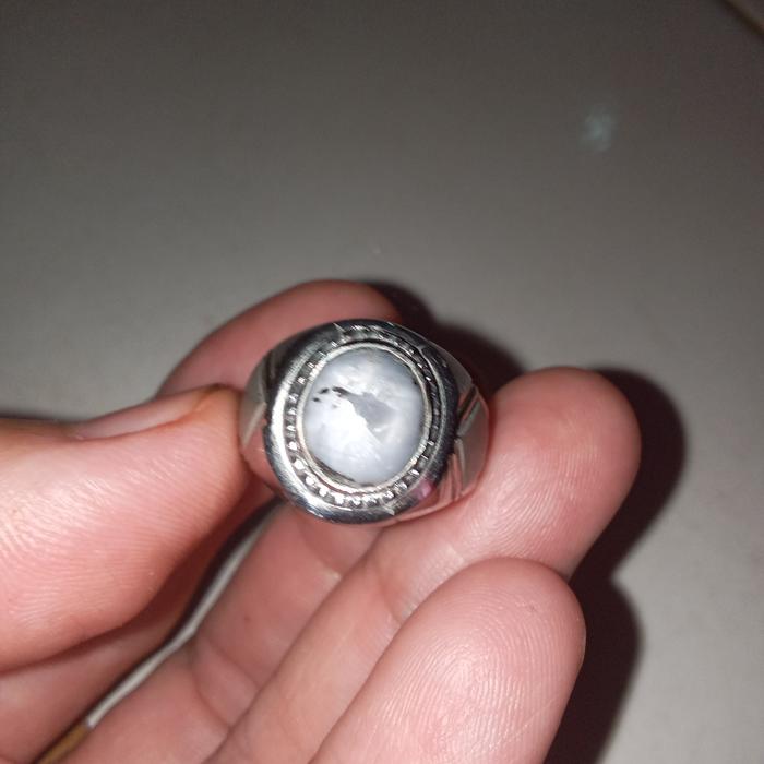 Cincin safir Star birma asli natural