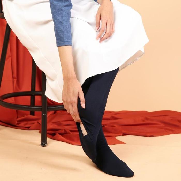 Mega Legging Wudhu Dauky Polos Celana Panjang Premium Wanita