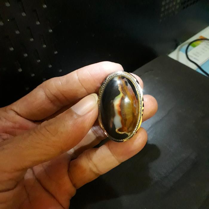 cincin garut unik multicolor kristal kwan im rare
