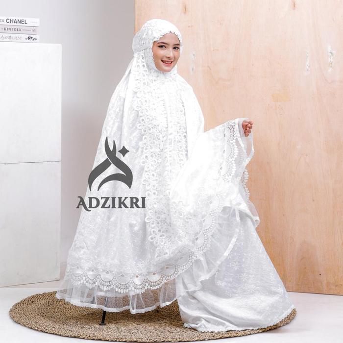 Potongan Adzikri - Mukena Dewasa Prada Sutera Paris Sherina