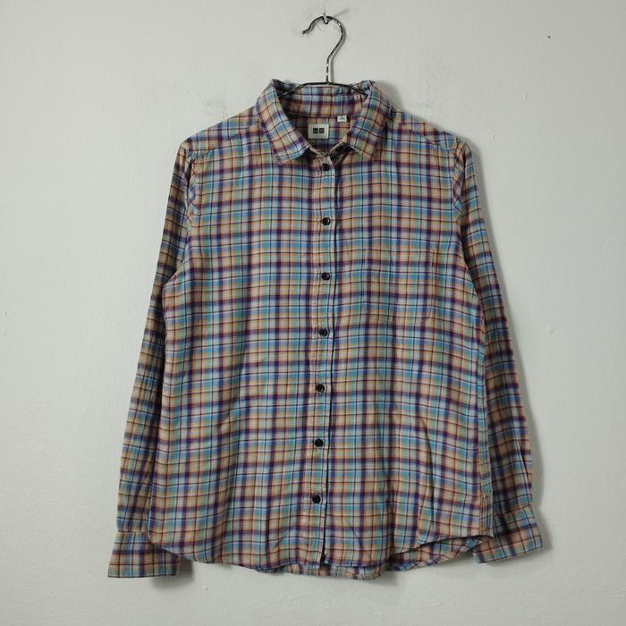 Kemeja flanel  cewek Uniqlo Size M