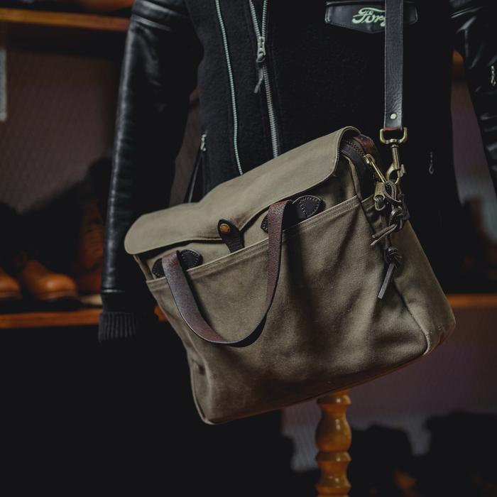 Filson Rugged Twill Briefcase Otter Green Original Made In USA