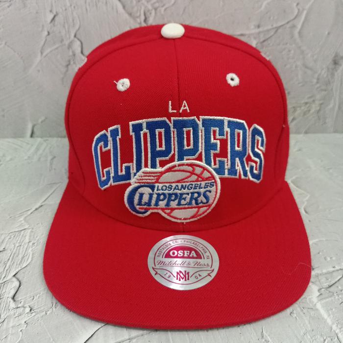 Topi Snapback Mitchell & Ness LA Clippers Red