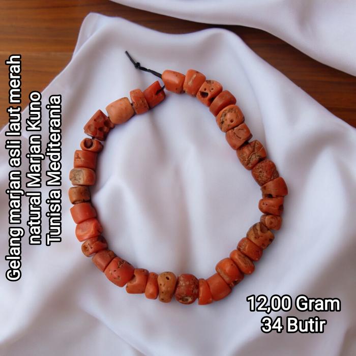 Gelang Marjan asli laut merah natural Marjan tunisia Mediterania
