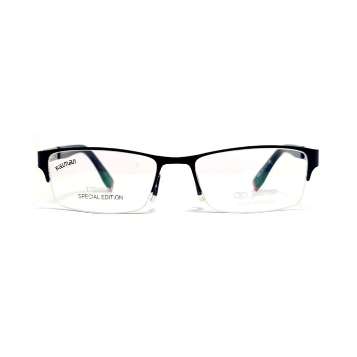 Frame Kacamata Palman Titanium 013 C1A 54-17-138 spring pergas Black