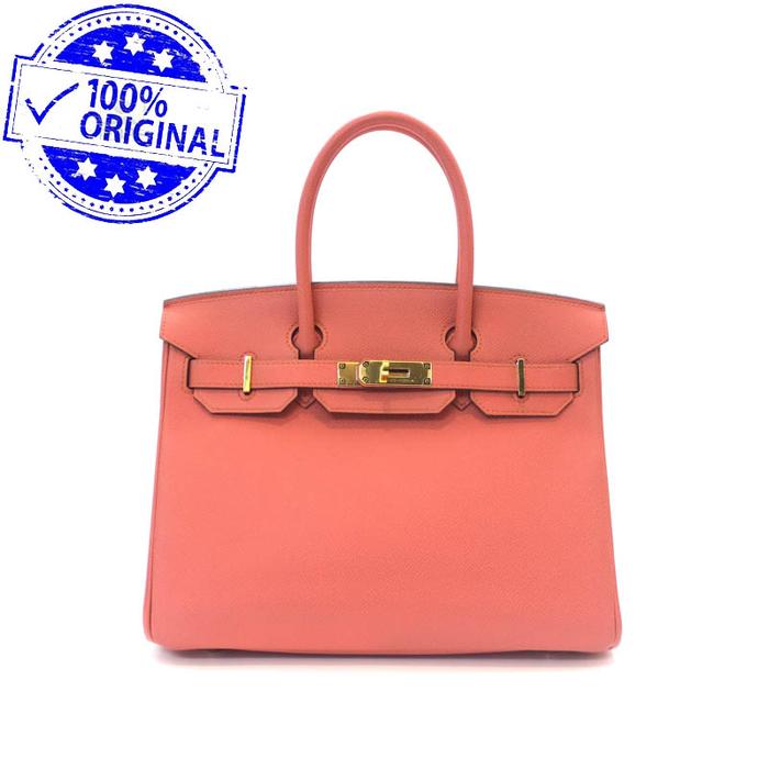 Preloved Hermes Birkin 30 B30 Pink Flamingo Epsom Leather GHW #Q