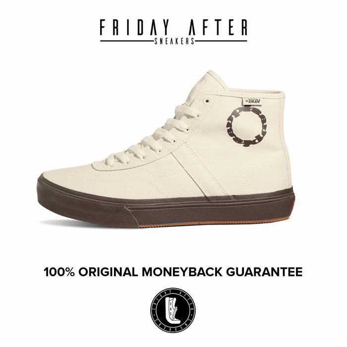 Sepatu Sneakers Pria Vans Crockett High Decon x Quasi White Original Resmi