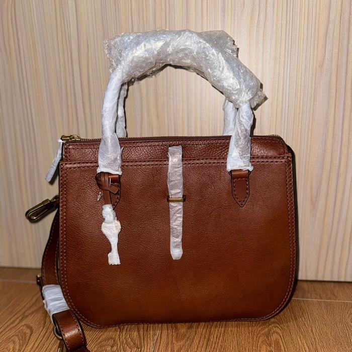 Fossil Ryder satchel Medium brown