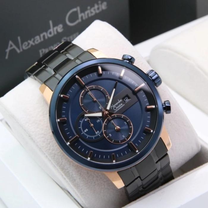 ALEXANDRE CHRISTIE AC 6323 ROSEGOLD BLACK BLUE AC6323 PRIA ORIGINAL