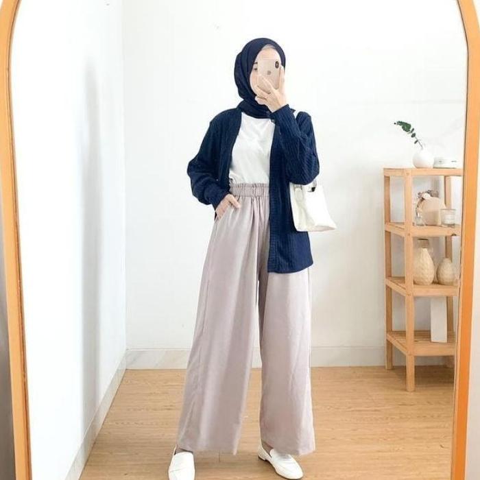[Ready] - Ezima - Nana Cullote Daily Celana Kulot Celana Panjang Wanita Kulot Highwaist Wanita Celan