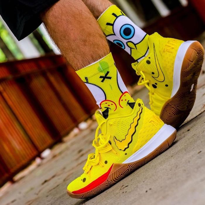 Sepatu Original Sneakers Basket Kyrie 5 Spongebob Squarepant BNIB