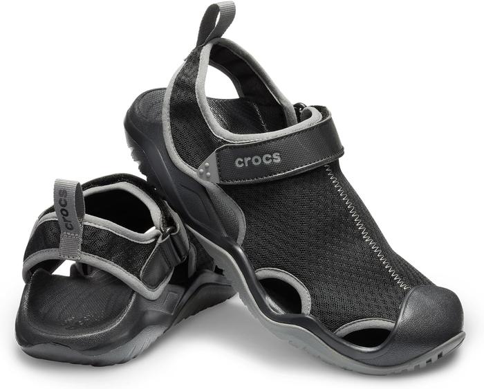Sandal Crocs Pria SWIFTWATER MESH DECK Original / Sandal Gunung Crocs / Sandal Outdoor Anti Slip Cro