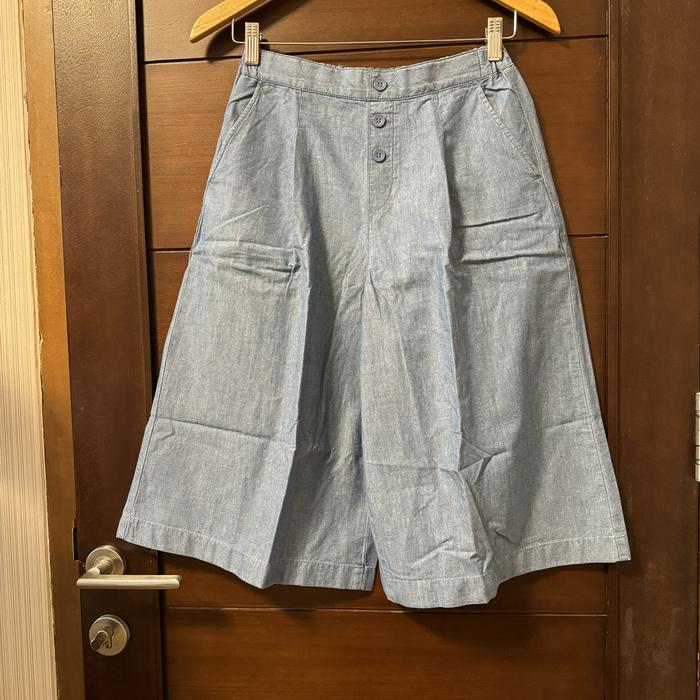 kulot denim uniqlo preloved