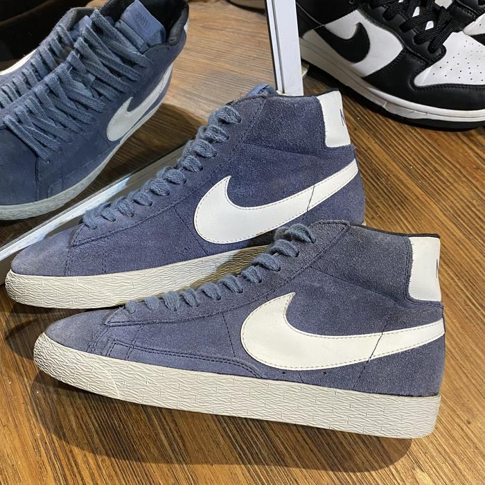 Nike Blazer mid suede navy casual original - sneakers second market