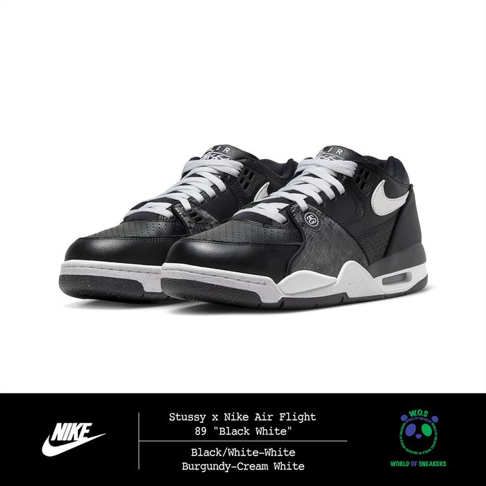 Stussy x Nike Air Flight 89 “Black White”