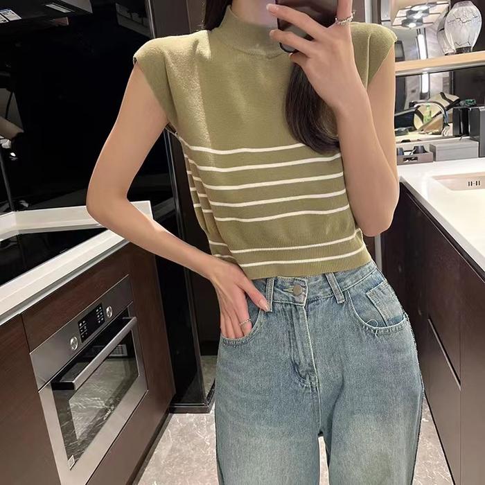 TankTop Knit Korean - Atasan Wanita Rajut Import TM (M3310)