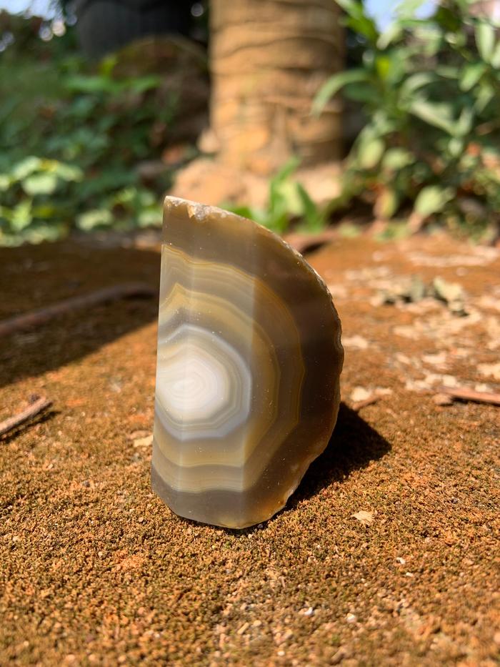 Healing Chalcedony Stone Semi Rough Raw Rock Agate Display Decoration Hiasan Batu Akik Kalsedon Alam